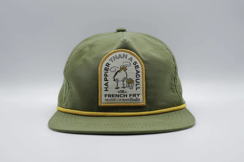 5 panel hats with rope the cove anthem branding 1