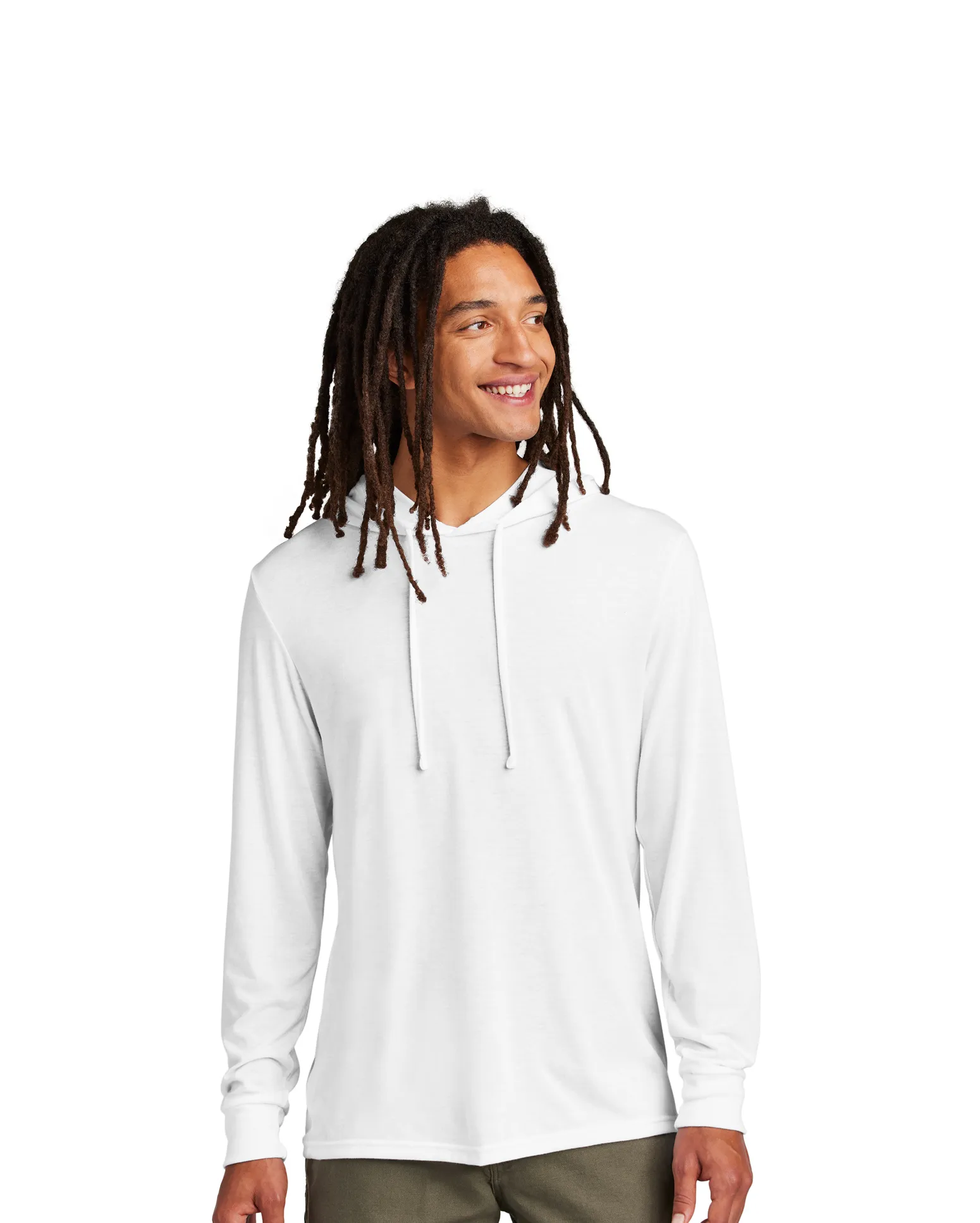 Allmade white hoodie by anthem branding