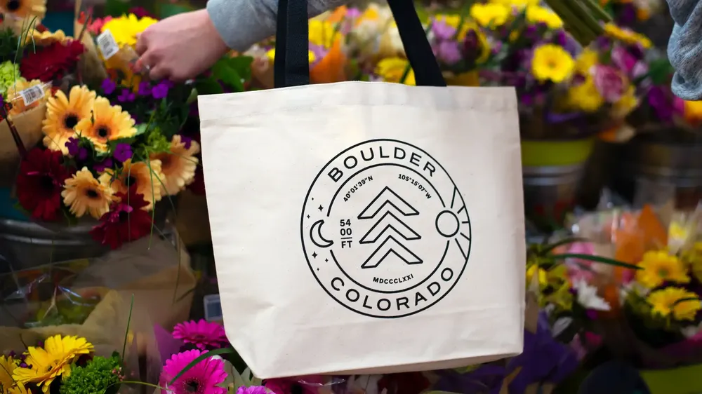 Alpine Modern Cafe Tote Bag by Anthem Branding