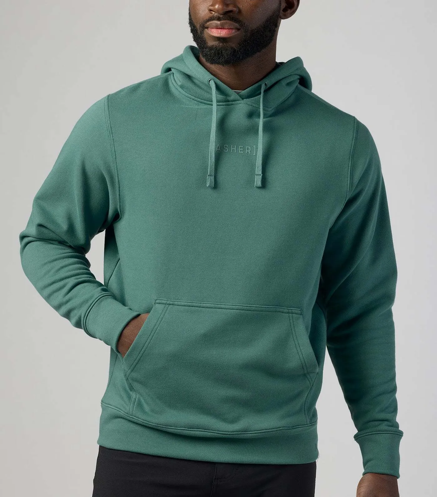 Asher golf tech terry hoodie by anthem branding