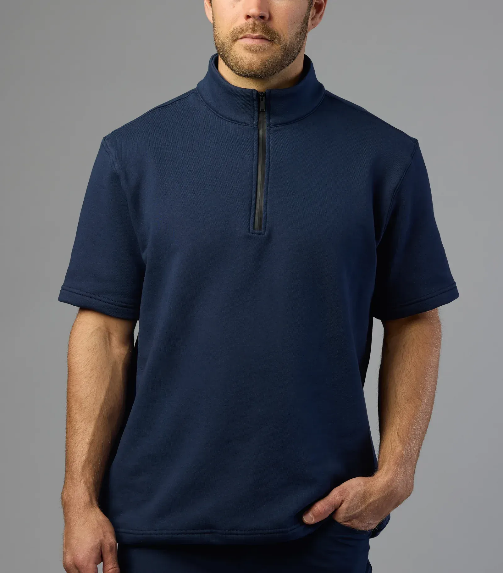 Asher golf tech terry quarter zip by anthem branding