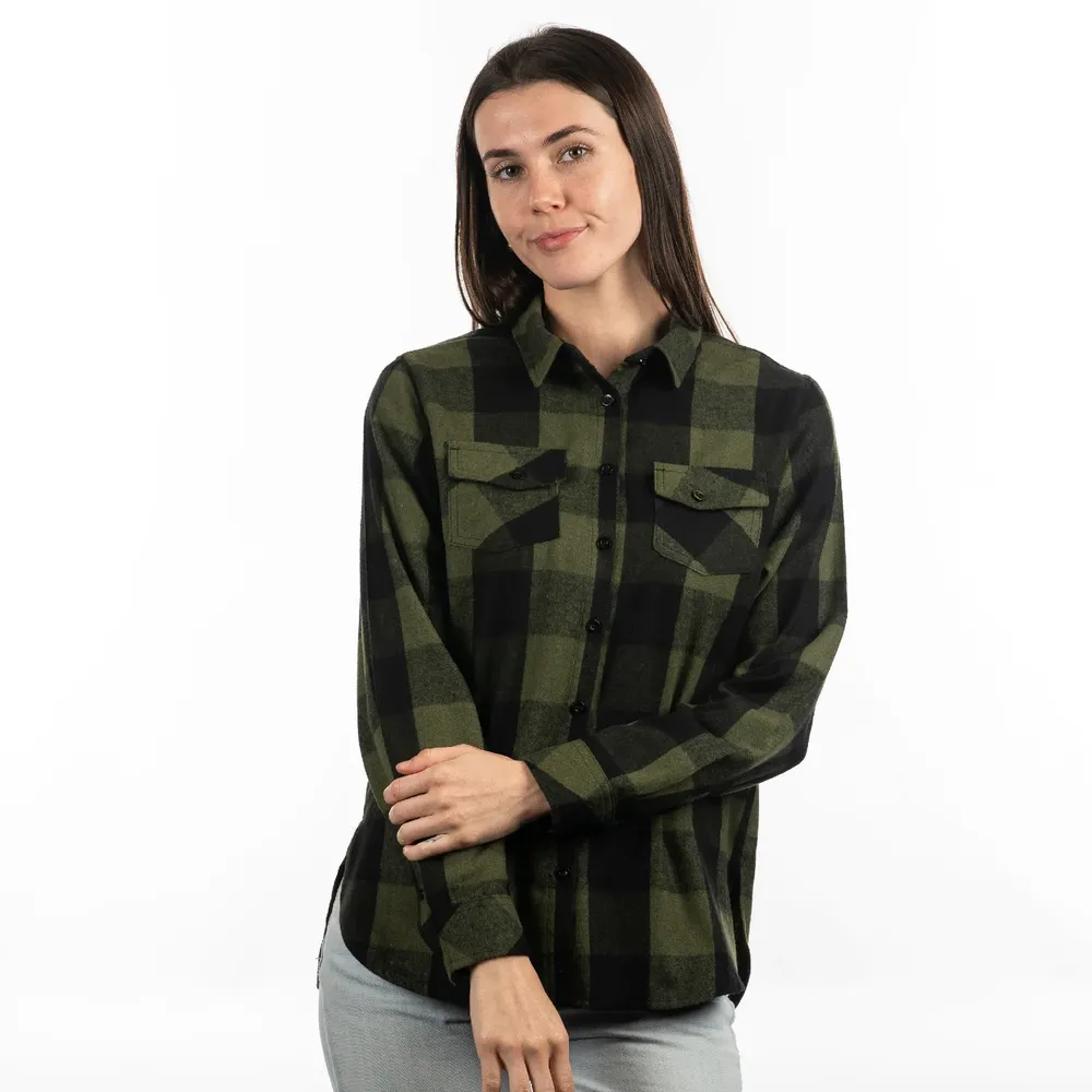 Burnside legendary buffalo plaid flannel womens by anthem branding