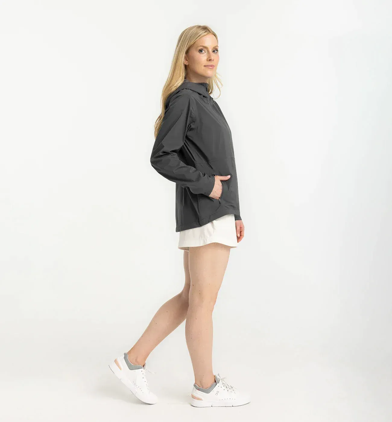 Cloudshield Rain Jacket Black Sand Women 5