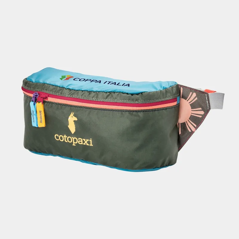 Cotopaxi multi color fanny pack by anthem branding