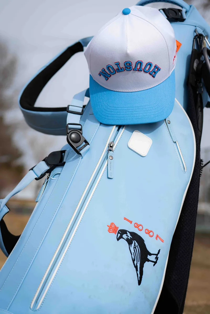 Custom deckers houston hat 5 panel for anthem branding