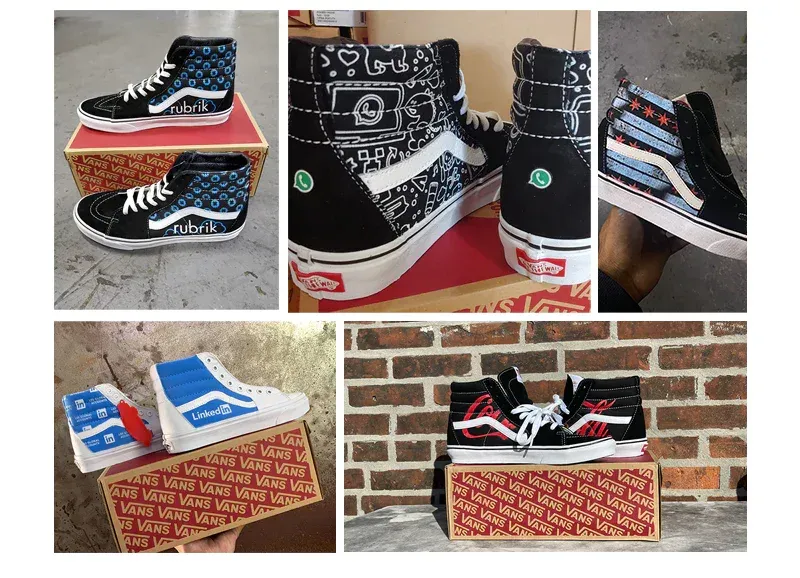 Custom sk8 vans high tops