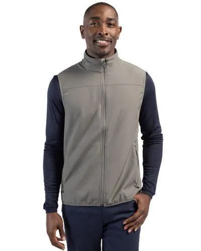 Cutter and buck clique trail eco stretch softshell full zip vest by anthem branding