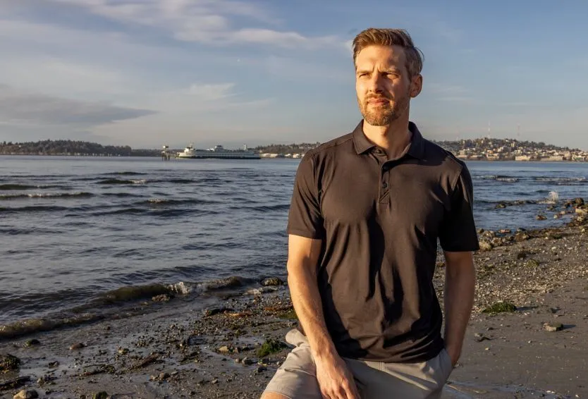 Cutter and buck coastline epic comfort eco recycled mens polo by anthem branding