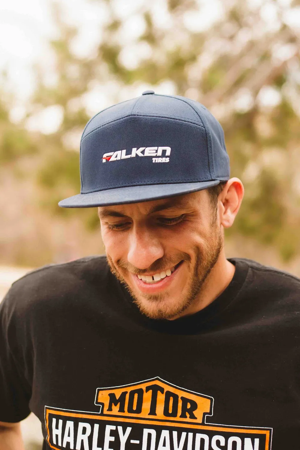 Falken tires 7 panel hat anthem branding