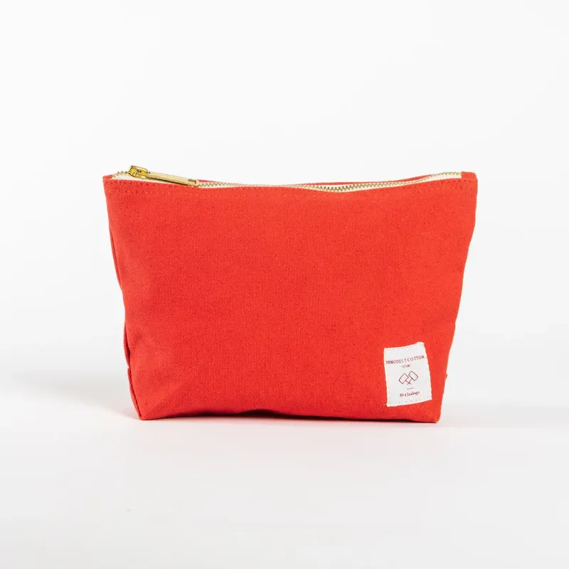 Immodest cotton sardine pouch persimmon by anthem branding 1