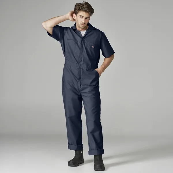 Industrial short sleeve coverall by dickies by anthem branding
