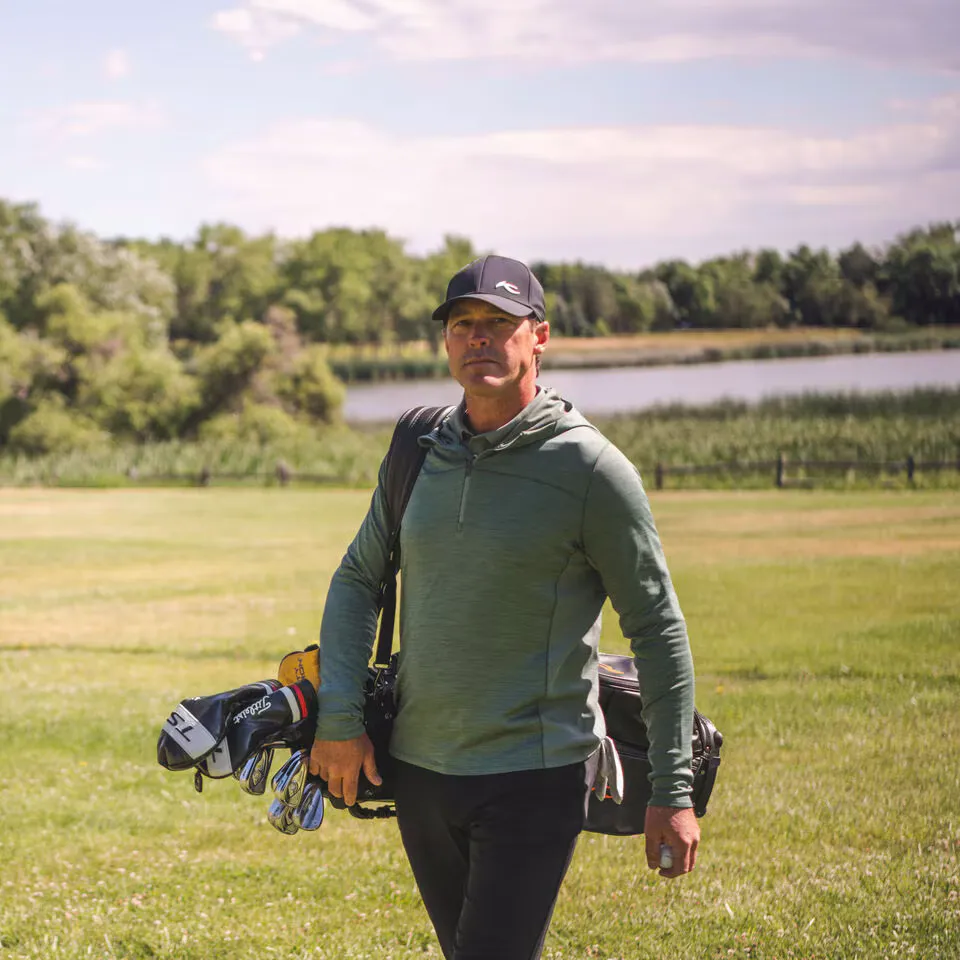 KJUS Mens Liam Hooded Midlayer Half Zip by anthem branding