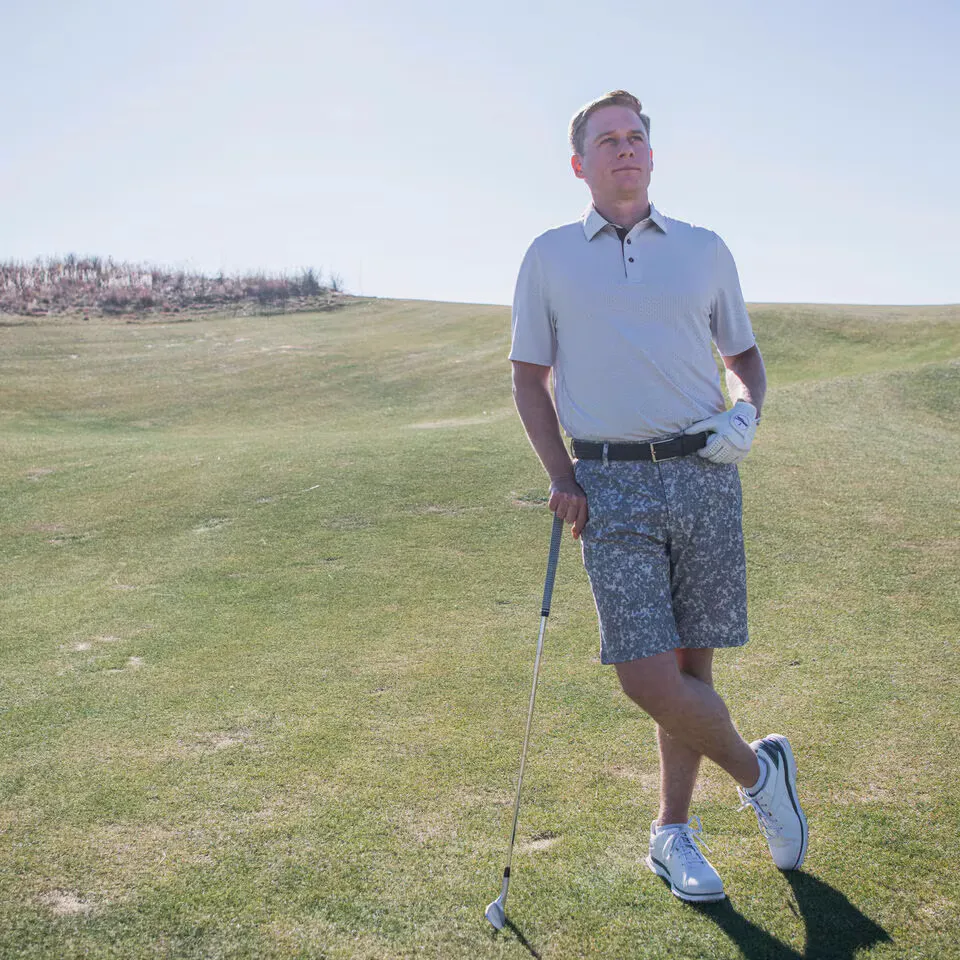 KJUS Mens Savin Structure Polo by anthem branding