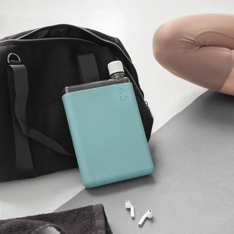 Memobottle a5 silicone sleeve sea mist by anthem branding