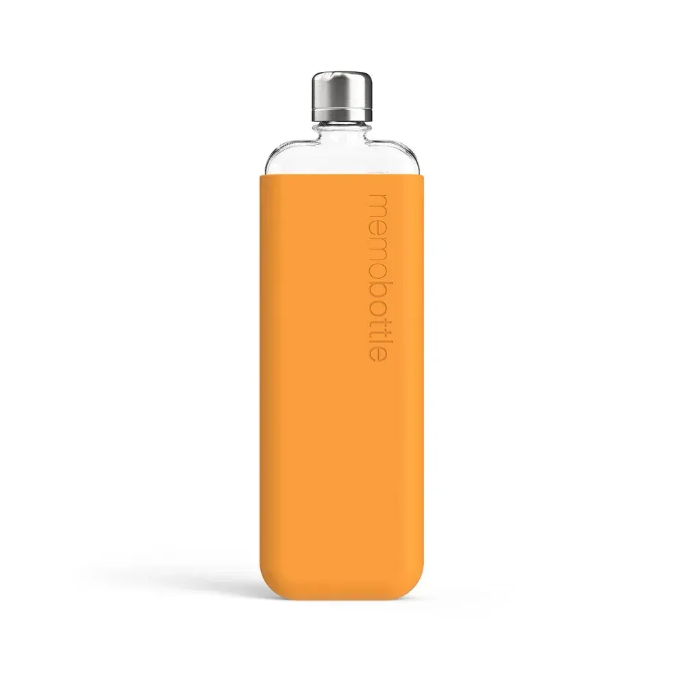 Memobottle slim silicone sleeve mandarin by anthem branding