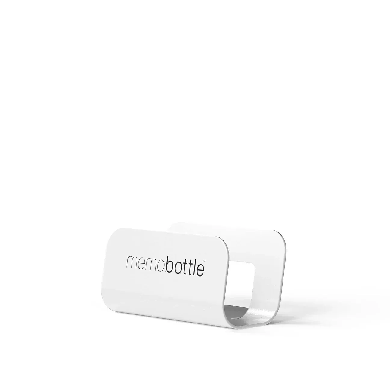 Memobottle white desk stand by anthem branding