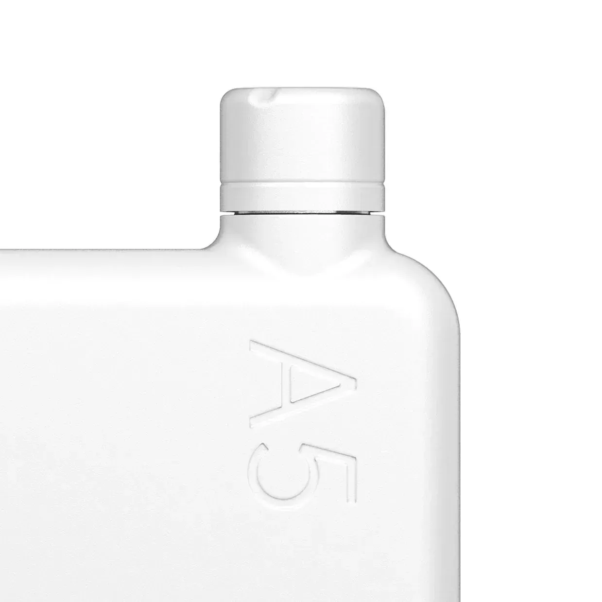 Memobottle white lid stainless steel by anthem branding