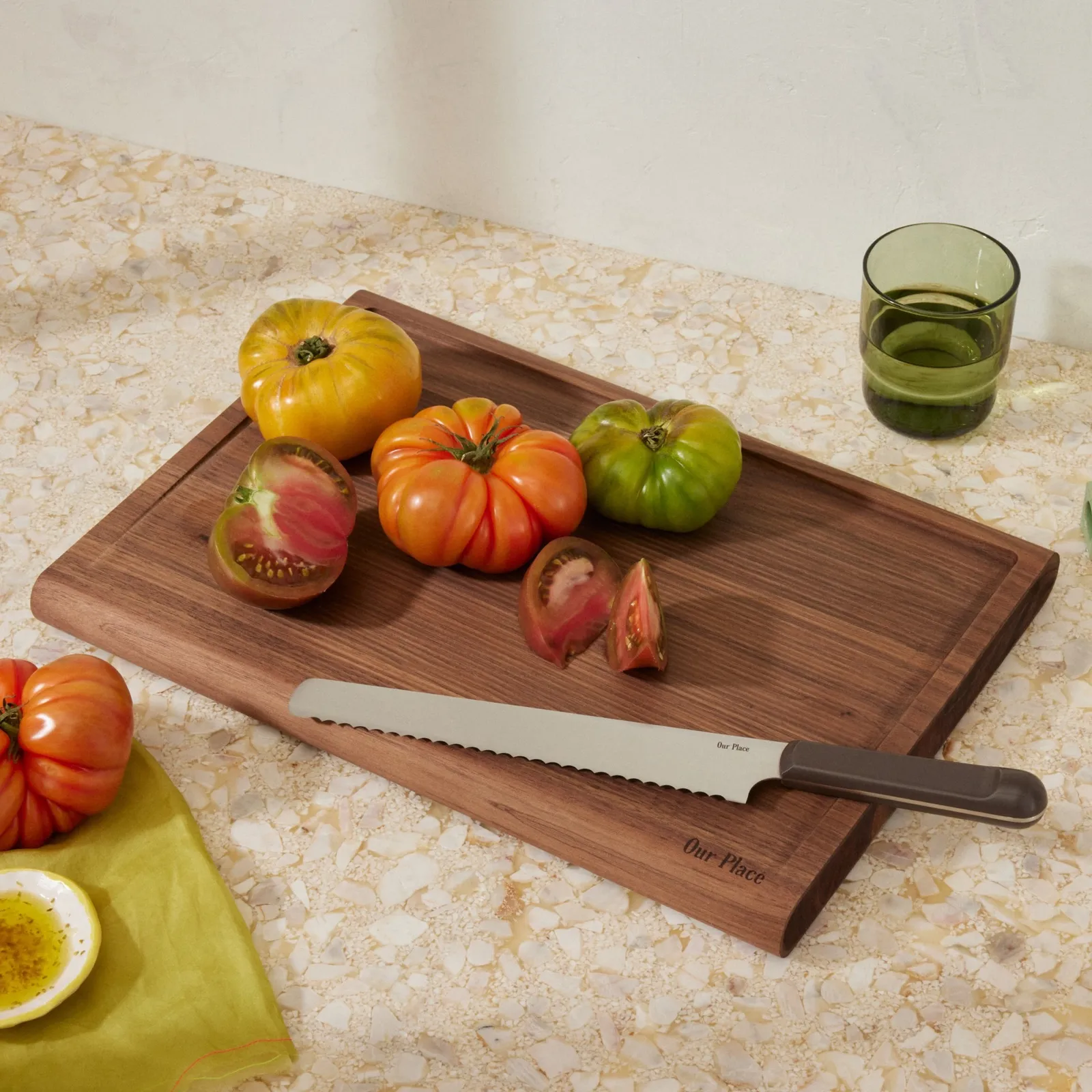 Our Place walnut cutting board corporate sales by anthem branding