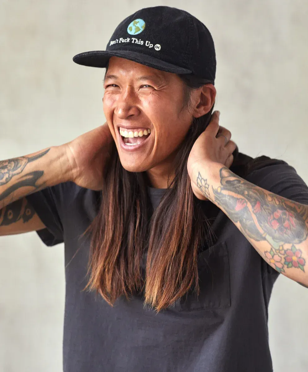 Outerknown cord 5 panel hat by anthem branding