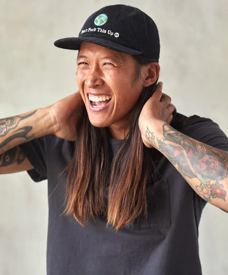 Outerknown cord 5 panel hat by anthem branding