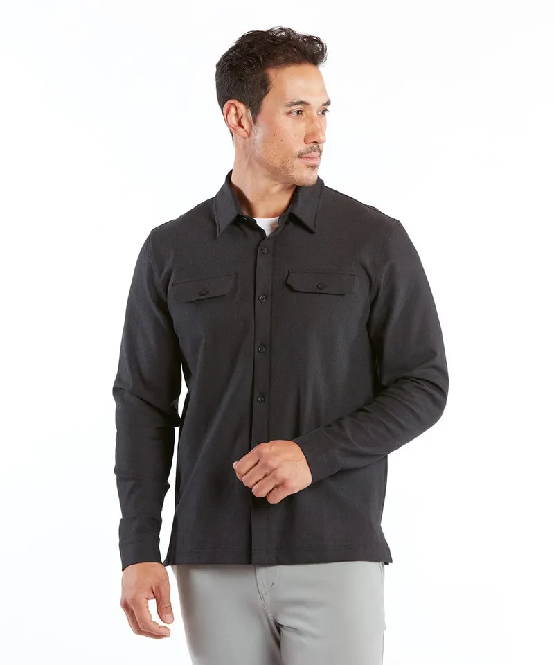 Public rec Stretch Thermal Button Down corporate sales by anthem brandng