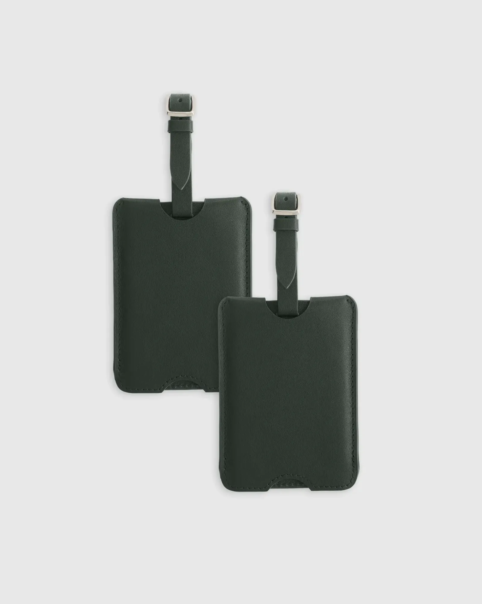 Quince leather luggage tag by anthem branding