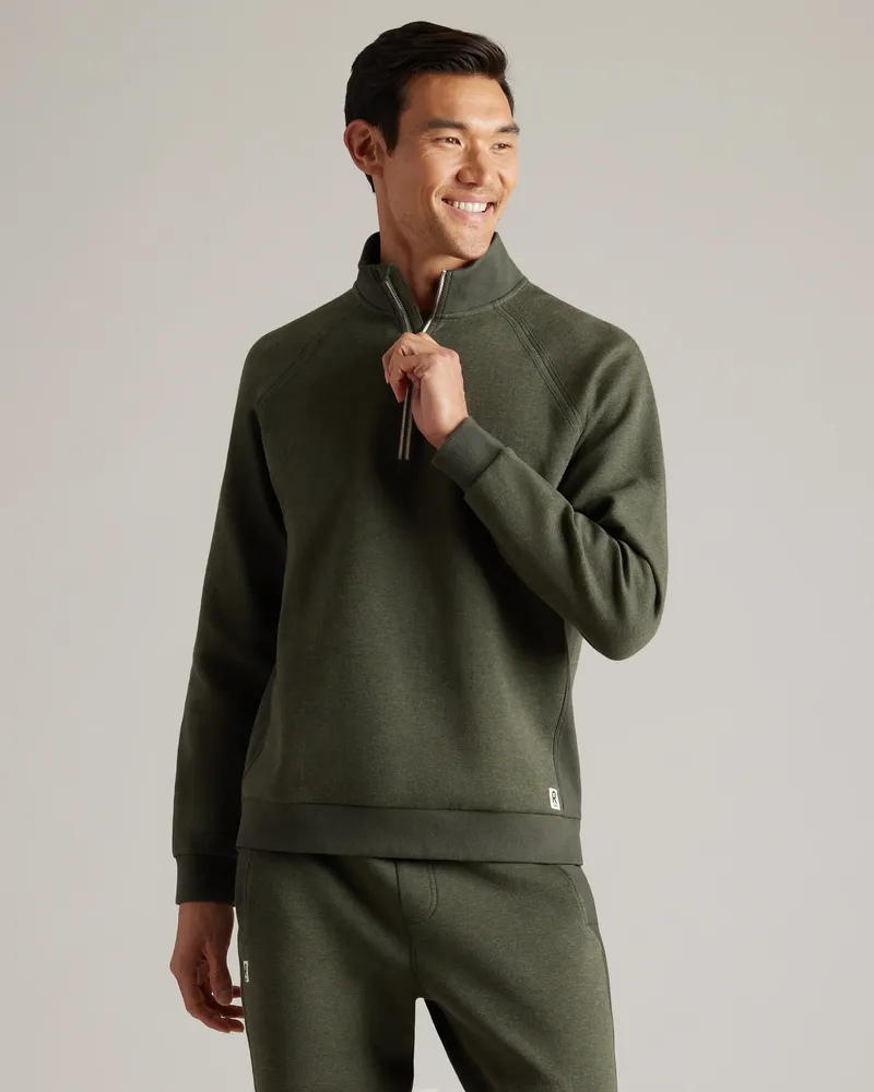 Rhone mens Heritage Midweight 14 Zip by anthem branding