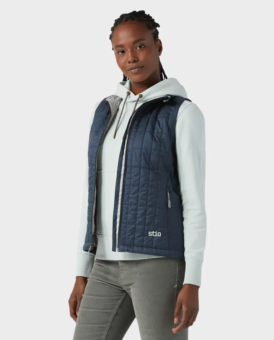 Stio womens Azura Insulated vest group sales by anthem branding