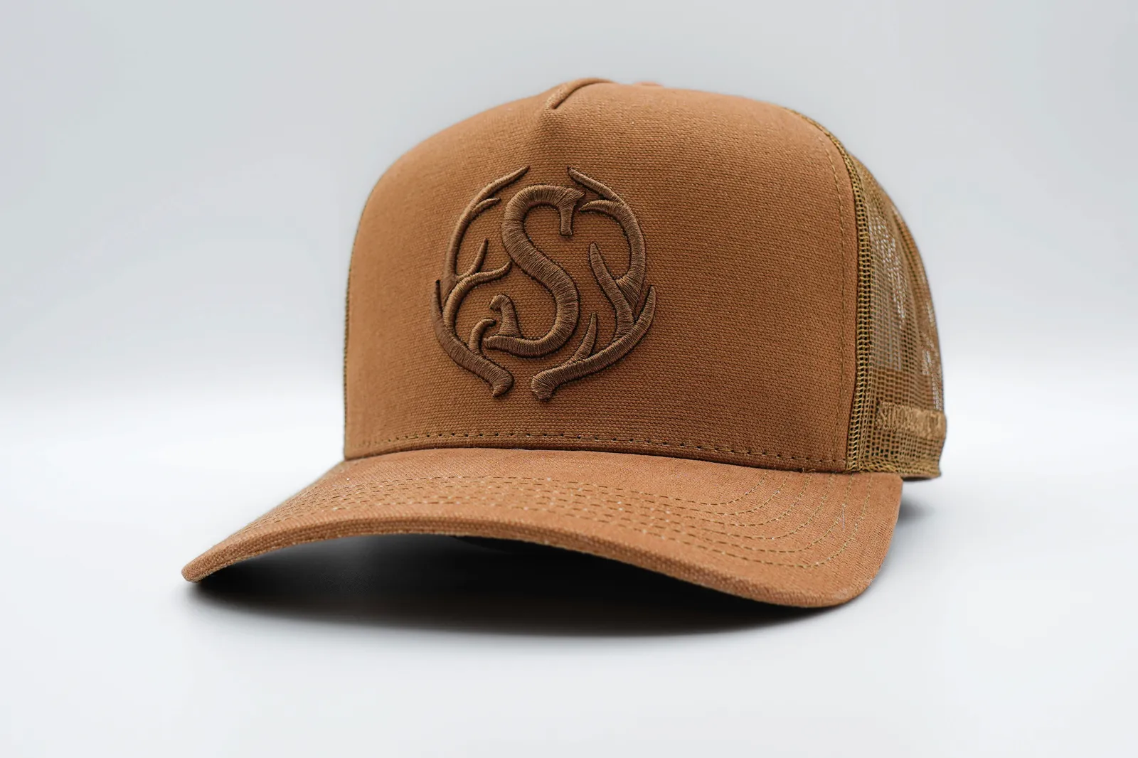 Trucker hats custom stitched stranahans anthem branding 2