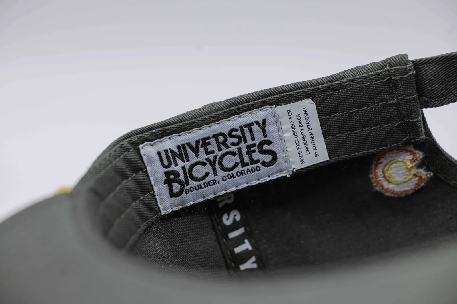 University bicycles interior tag detail anthem branding
